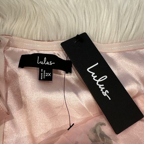 Lulus Truly Extraordinary Pink Floral One Shoulder Maxi Dress Formal Gown - Picture 8 of 9